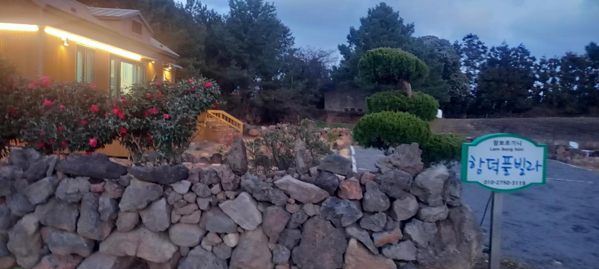 Hamdeok Pool Villa Pension Jeju Esterno foto
