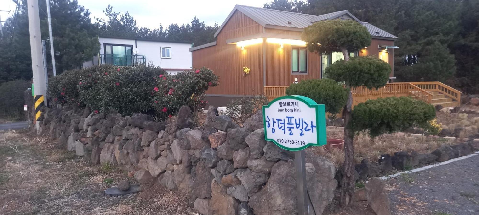 Hamdeok Pool Villa Pension Jeju Esterno foto